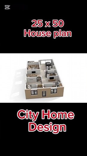 25 x 50 House Design #home #housedesign #floorplan #houseplan
