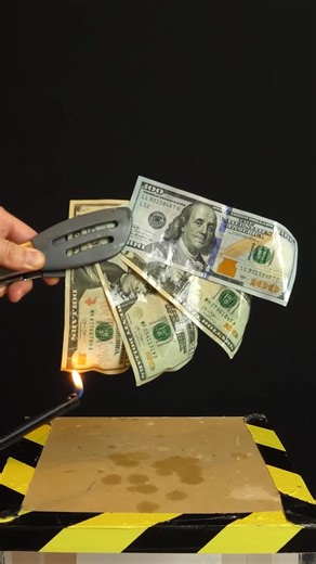 Burning money for science