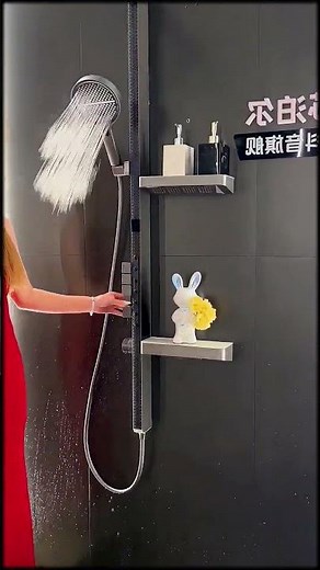 Ultimate Multifunction Shower System Rainfall, Mist, LED Panel & Shelf Waterfall Demo #homedecor