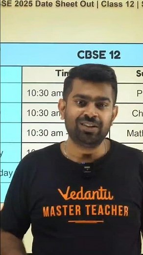 Best CBSE Board Exam Timetable | Class 10 & 12 | Vedantu