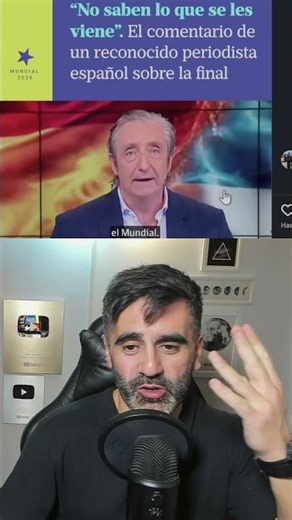 Periodista español amenaza a Argentina por la final contra España