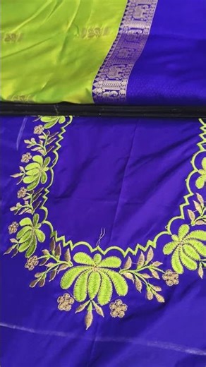 Apoorva pattu saree work blouse combo 7670866440#shots video