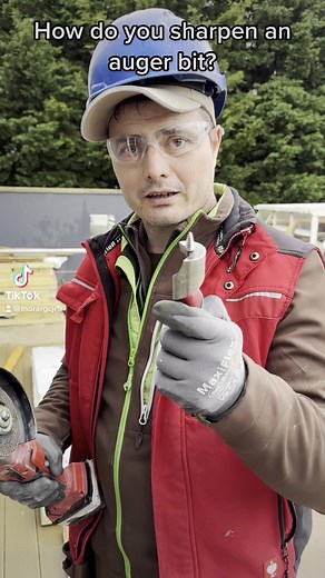 Many people throw away spade bits, chisel bits, and auger bits; usually, when a bit breaks, they should be thrown away; however, it is a waste of time and money. So instead, why not sharpen your bits when they dull? #electrician #electrical #sharpening #augerbit #drilling #diy #safteyfirst #anglegrinder