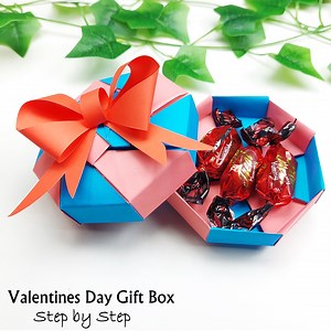 119K views · 2.8K reactions | Watch how to make a paper gift box making for upcoming valentine's day 2022. Easy Paper Crafts Idea. Do It Yourself | Creative Art & Craft Ideas | Facebook