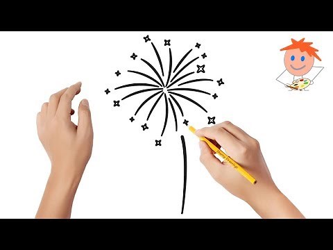 How to draw fireworks | Easy drawings