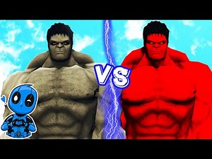 Hulk Red vs Hulk Grey - Epic Battle