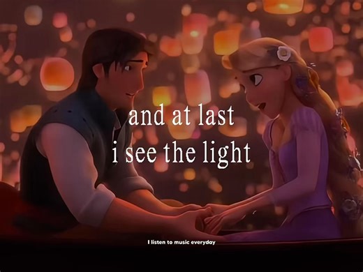 I See the Light, Mandy Moore and Zachary Levi | I listen to music everyday