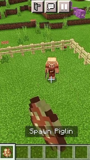 skeleton VS pigilin #shorts #viral #gamerfleet #minecraft #trending