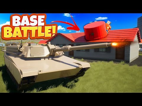 This HIGH IQ Trick Made My Base INVISIBLE During a Tank Battle (Brick Rigs)