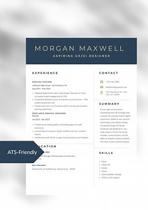 Modern UX/UI Designer Resume Template for Career Change | Canva Editable CV   Cover Letter - Etsy UK