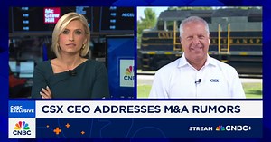 CSX CEO on potential threat from the Union Pacific-Norfolk Southern merger