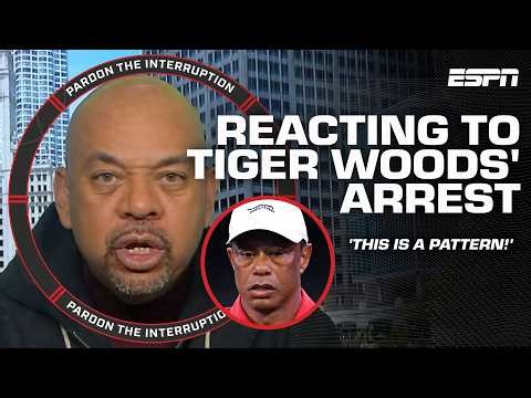 🚨 Wilbon reacts to Tiger Woods' rollover crash, arrest in suspected DUI 😖 'AGAIN!?' | PTI