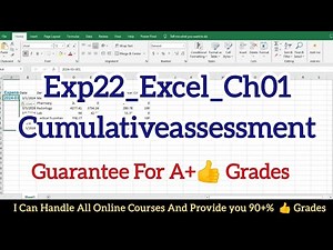 Exp22_Excel_Ch01_Cumulativeassessment | Excel Chapter 1 Cumulative Assessment - Training