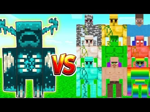 Who is the Strongest Mob in Minecraft? | Warden vs All Mobs Battle