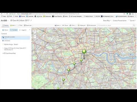 How to add location pins using ArcGIS Online
