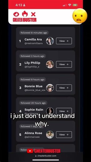 I just don't understand why #busted #cheaters