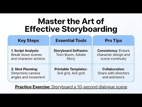 Mastering the Art of Storyboarding - Essential Techniques for Video Creator (11 Minutes)