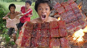 953K views · 98 reactions | Primitive - Grilled Pork Belly Cooking In Jungle | Daily Cooking | Facebook