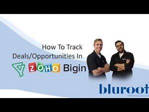 How To Track Deals/Opportunities in Zoho Bigin