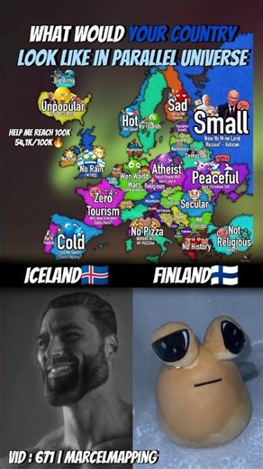 What Would Your Country Look Like In Parallel Universe🔀 #mapping #map #shorts #popular #fyp