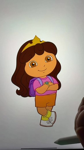 Glowup Dora #art #glowup #dora #artwork #artchallenge | art transformation
