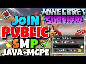 🪷 New Best Survival Public Smp Server For Minecraft 🎊 | Java + Pe | 24/7 Online | Anyone Can Join 💘