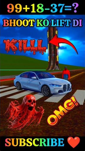 BHOOT 💀 KO LIFT DIYA🤯😱|| Indian bike driving 3d| #shorts #GTA5 #indianbikedriving3d #ytshorts Viral