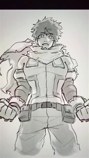 Izuku's Glow Up: Deku Digital Drawing Showcase