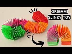Origami Slinky toy | Paper Slinky Spring | Easy paper Fidget Toy | Craftboat