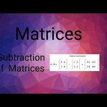 Subtraction Of Matrices ll learn fastly with alina