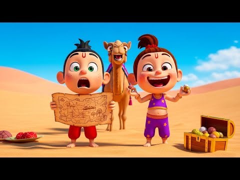 Chintu Chinki Ki Comedy Desert Treasure Hunt | Funny Kids Story | 3D Cartoon Hindi