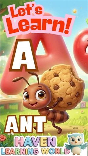 Amazing Letter A! 🐜 A is for Ant | Learn ABC for Kids #Shorts