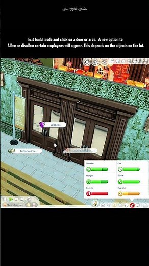 Sims4 Mods you need: Auto Employees by LittleMsSam. This is a great mod to make lots multi-use.