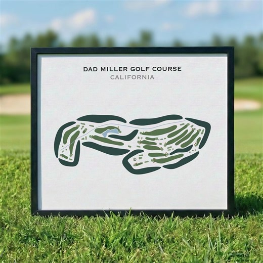 Dad Miller Golf Course, CA | Golf Course Map, Golf Map, Golfer Gift for Him, Scorecard Layout, Golfer Boyfriend Gift, Art Print Decor - Etsy