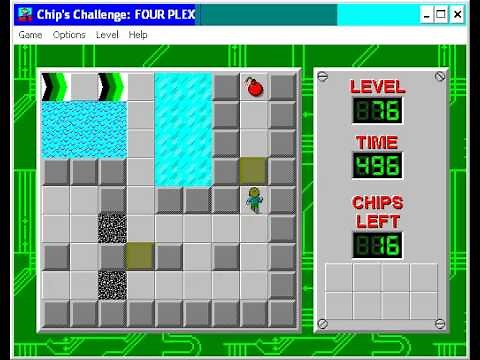 Chip's Challenge 1 Level 76 (Four Plex) - 416 seconds