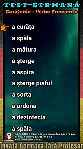 136K views · 3.7K reactions | Curățenie - Verbe Frecvente - Test Germană #invatagermana #germanafaraprofesor #germanarapida #deutschsprache #deutschsprechen #deutschlernen #germanaccent #curatenie | Învață Germană fără Profesor | Facebook