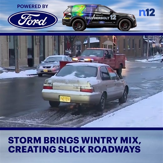 TRAVEL SAFELY: Here's a look at the commute with today's snow and ice - https://tinyurl.com/37jh5bv9 | News 12 New Jersey