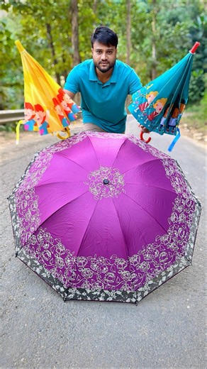 Only ₹199 Free Size Winter Umbrella 5 Ta Unboxing