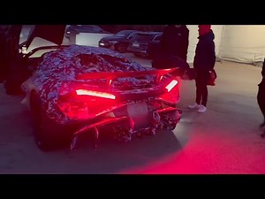 New $4 Million Bugatti Tourbillon V16 engine exhaust sound on road