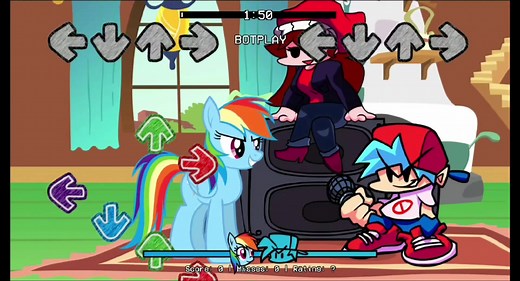 Friday Night Funkin Rainbow Tylenol MLP Mashup