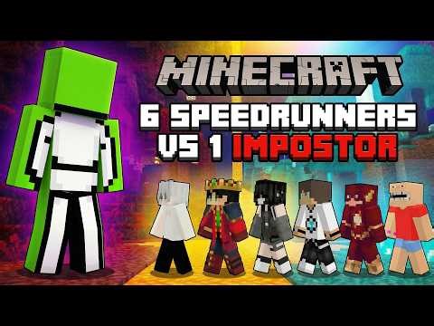 Minecraft 6 Speedrunners VS 1 Impostor... REMATCH