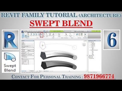 #6 | SWEPT BLEND | Autodesk Revit Architecture Family Full Tutorials | Hindi |