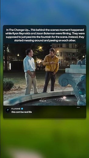 In The Change-Up... This behind-the-scenes moment happened while Ryan Reynolds and Jason Bateman