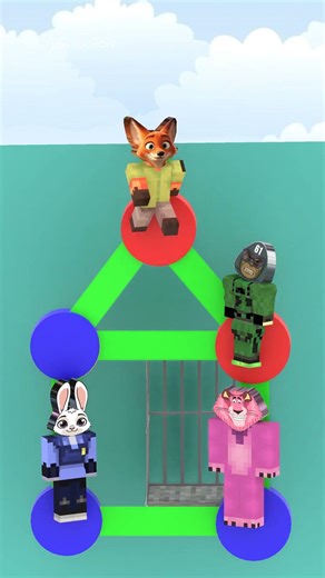 Judy Hopps and Nick Wilde rescue Sprunki Alex from the Sprunki 61 thief! 🤗