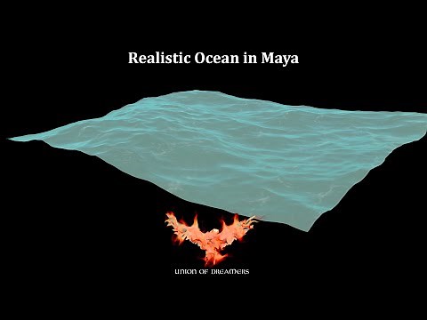 Creating an Ocean with BOSS in MAYA/ Océano en Maya parte 1
