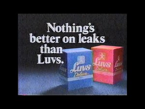 Luvs diapers ad shown in 1989