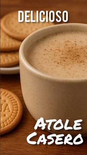 ☕🍪El ATOLE CASERO ¡Más fácil y delicioso! #atole #atoledegalleta #atolecasero