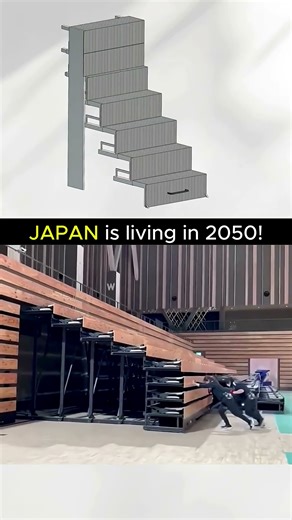 How Retractable Staircase Works: Hidden Secret No One Shows You In Japan Living 🤯🔥 #shorts