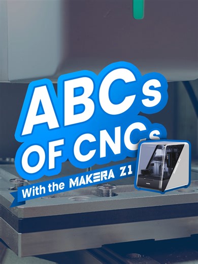 Like all CNCs, the Makera Z1 creates parts and models using a coded file written in GCode! Learn all about CNC machining in our ABC videos, and stay tuned for more! #makera #makeraz1 #carvera #CarveraAir #aluminum #smallbusiness #handicraft #Maker #Makera #challenge #cncmilling #cncsoftware #PrecisionEngineering #metal #3dprinting #wood #machining #precision #ces2026 #CES2026