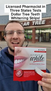 Licensed Pharmacist in Three States tests Dollar Tree Teeth whitening strips #pharmacy #asmr #health | Grant Harting